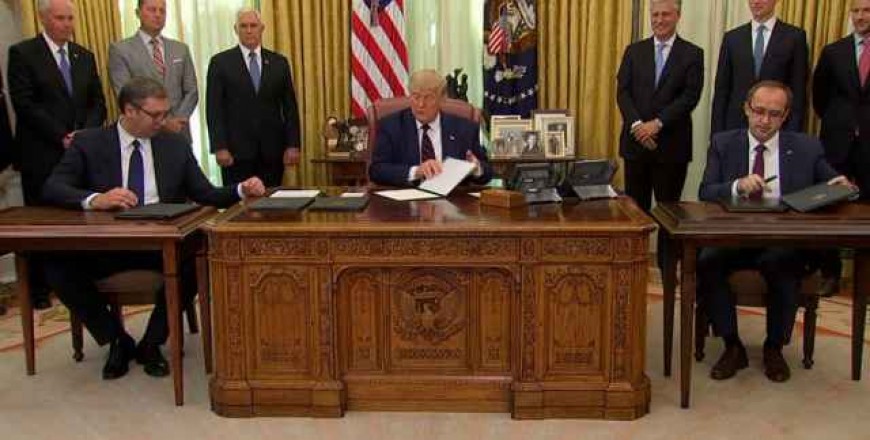 Trump lauds economic steps between Serbia and Kosovo