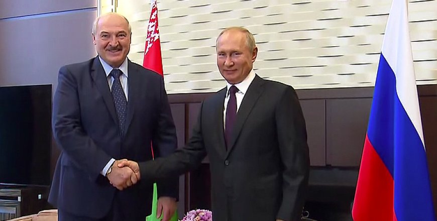 Putin and Lukashenko discuss resolving the Belarusian crisis in Sochi