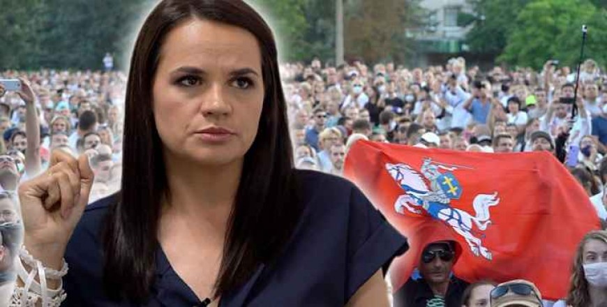 Svetlana Tihanovskaya, call for a general strike in Belarus