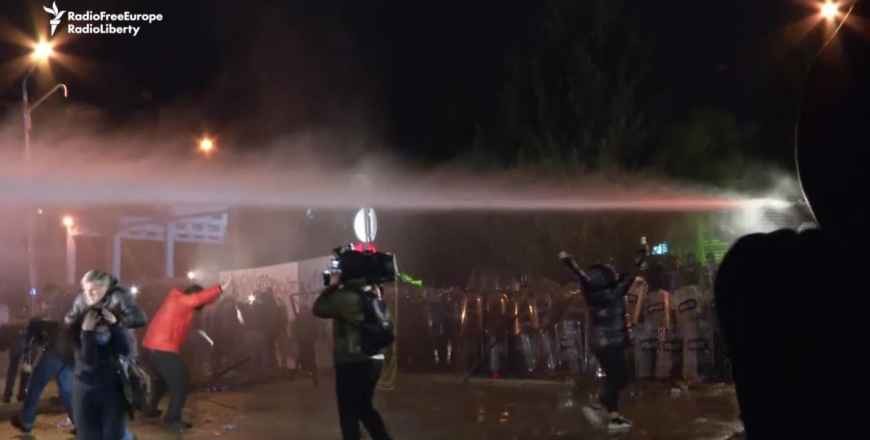 Protest At Georgia's Election Commission In Tbilisi