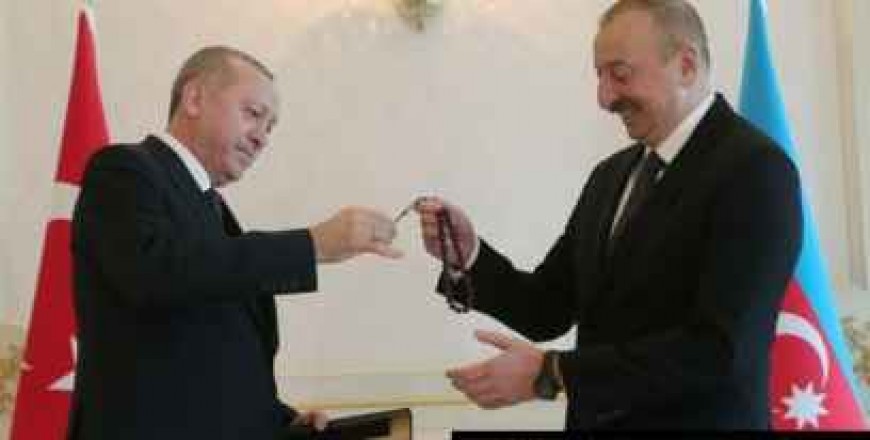 Turkey's Erdogan Arrives In Baku After Nagorno-Karabakh Truce