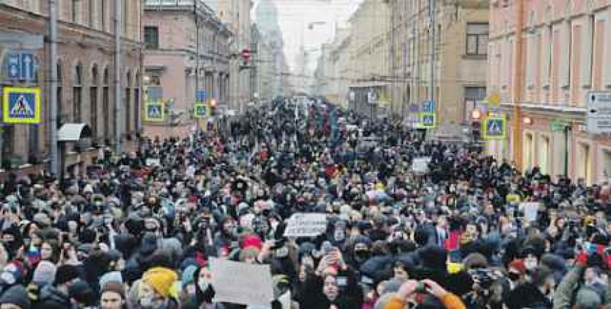New protests across Russia