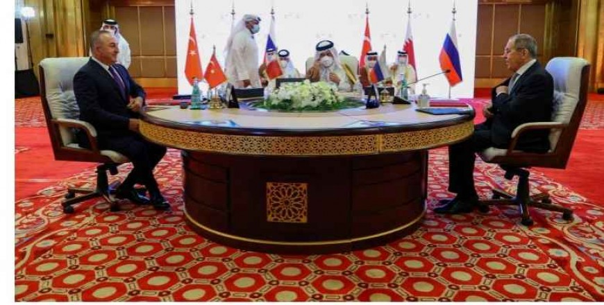 Turkey, Russia, Qatar push for political resolution in Syria