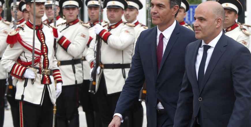 Spanish PM Voices Support For North Macedonia's EU Hopes During Regional Visit