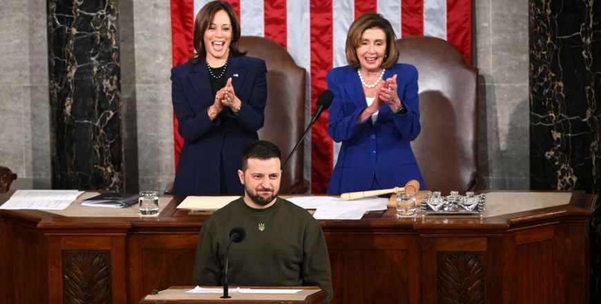 Zelenskiy Tells Congress That Continued U.S. Support Is 'Crucial' To Ukraine's Victory