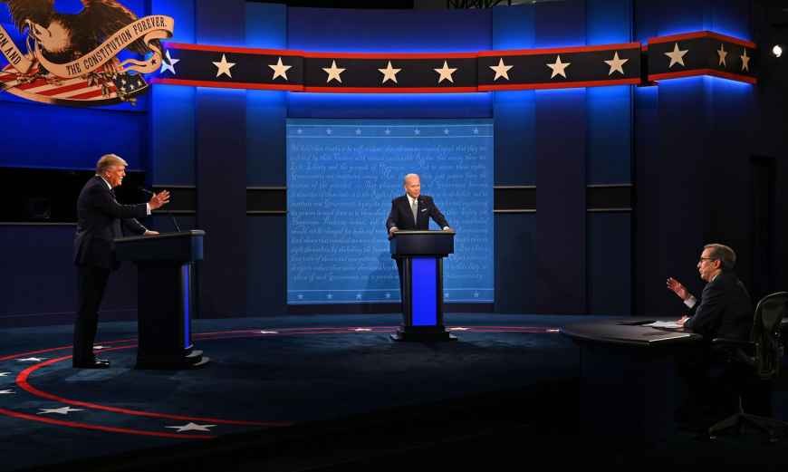 The first debate for the US presidential election