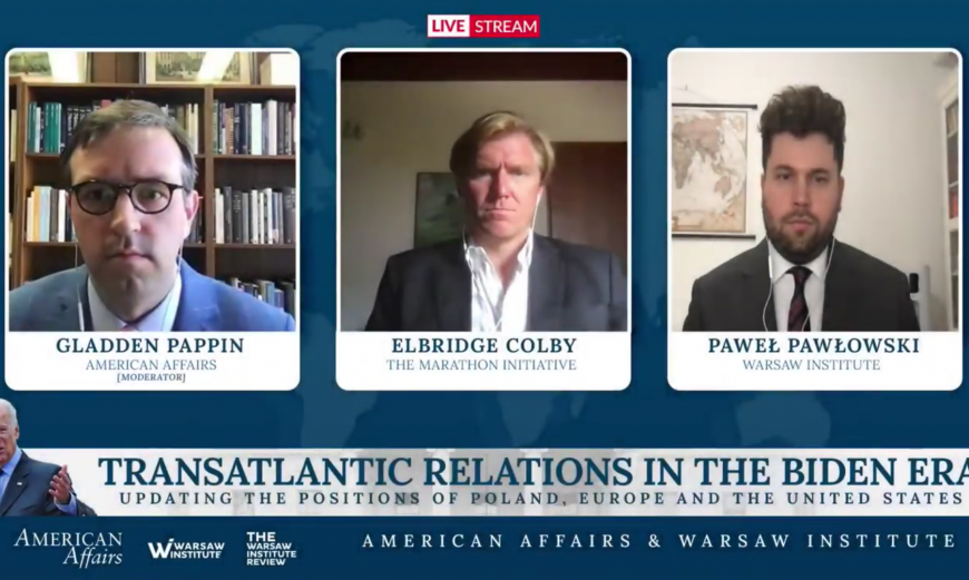 Transatlantic Relations in the Biden era – Updating the Positions of Poland, Europe and the United States
