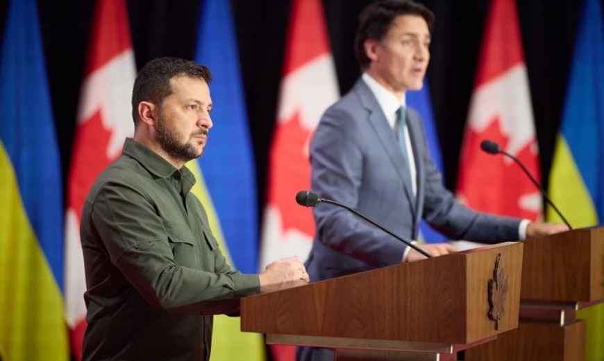 Zelenski, vizită în Canada
